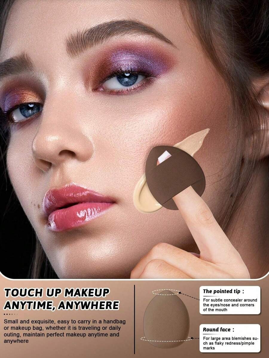 SHEIN طقم إسفنج مكياج متكامل – 30قطعة بدرجات القهوة