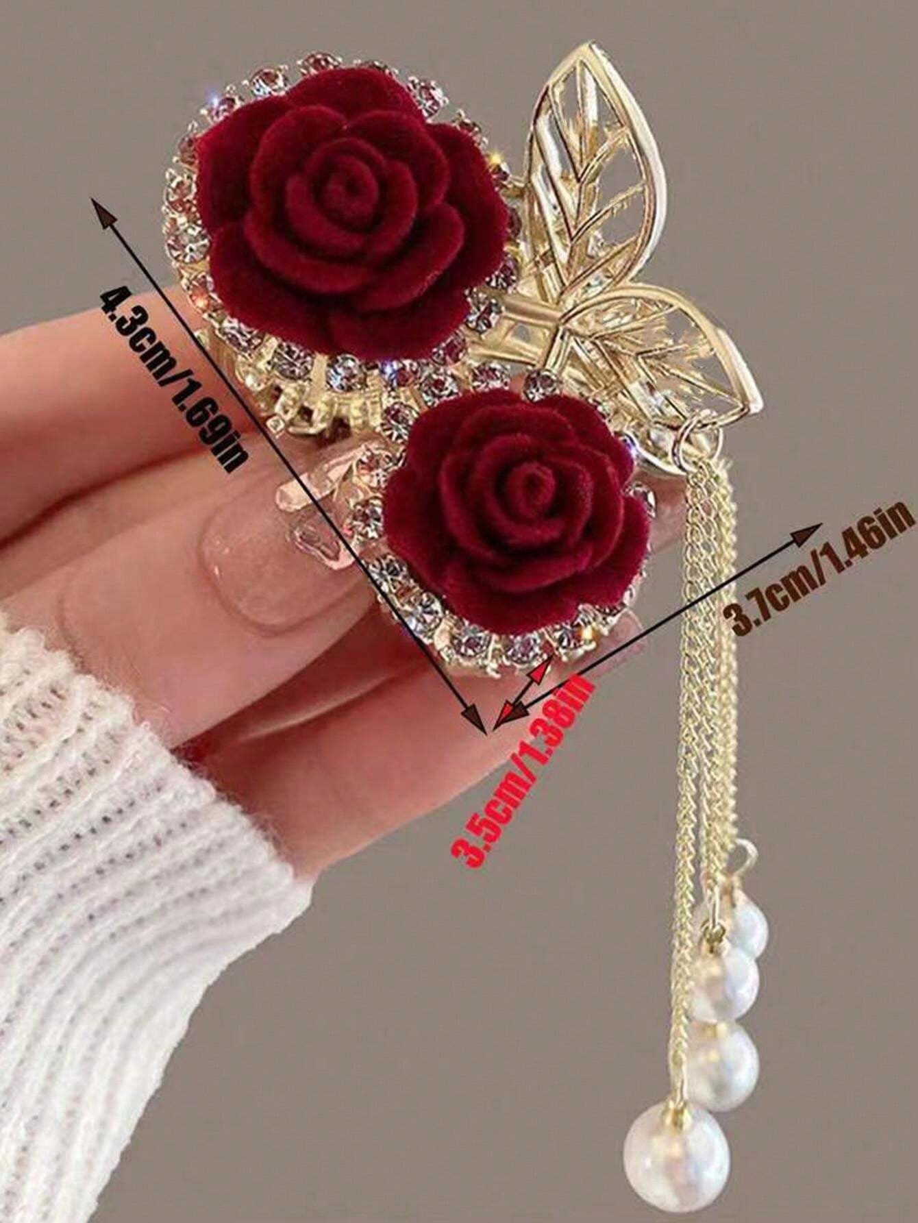 SHEIN مشبك شعر صغير مزين براين