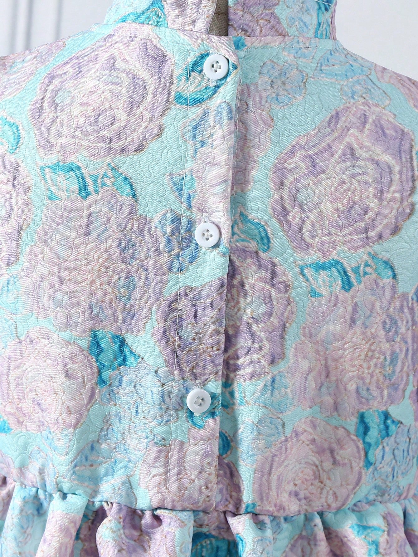 SHEIN Kids Nujoom Girls' Elegant Printed Dress with a Charming Temperament, Summer