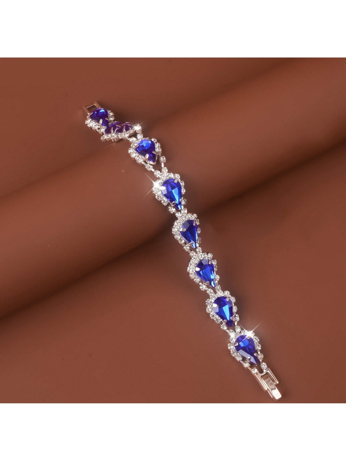 1Pc Fashionable Braided Rhinestone Bracelet for Women, Personalized and Versatile Accessory for Daily Wear and Parties