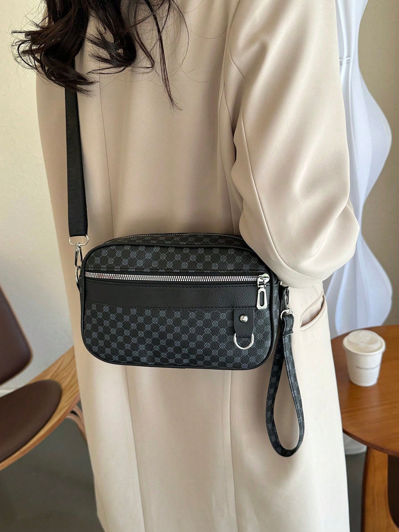 Fashion Printed Pu Shoulder Bag for Women, Large Capacity Tote Bag