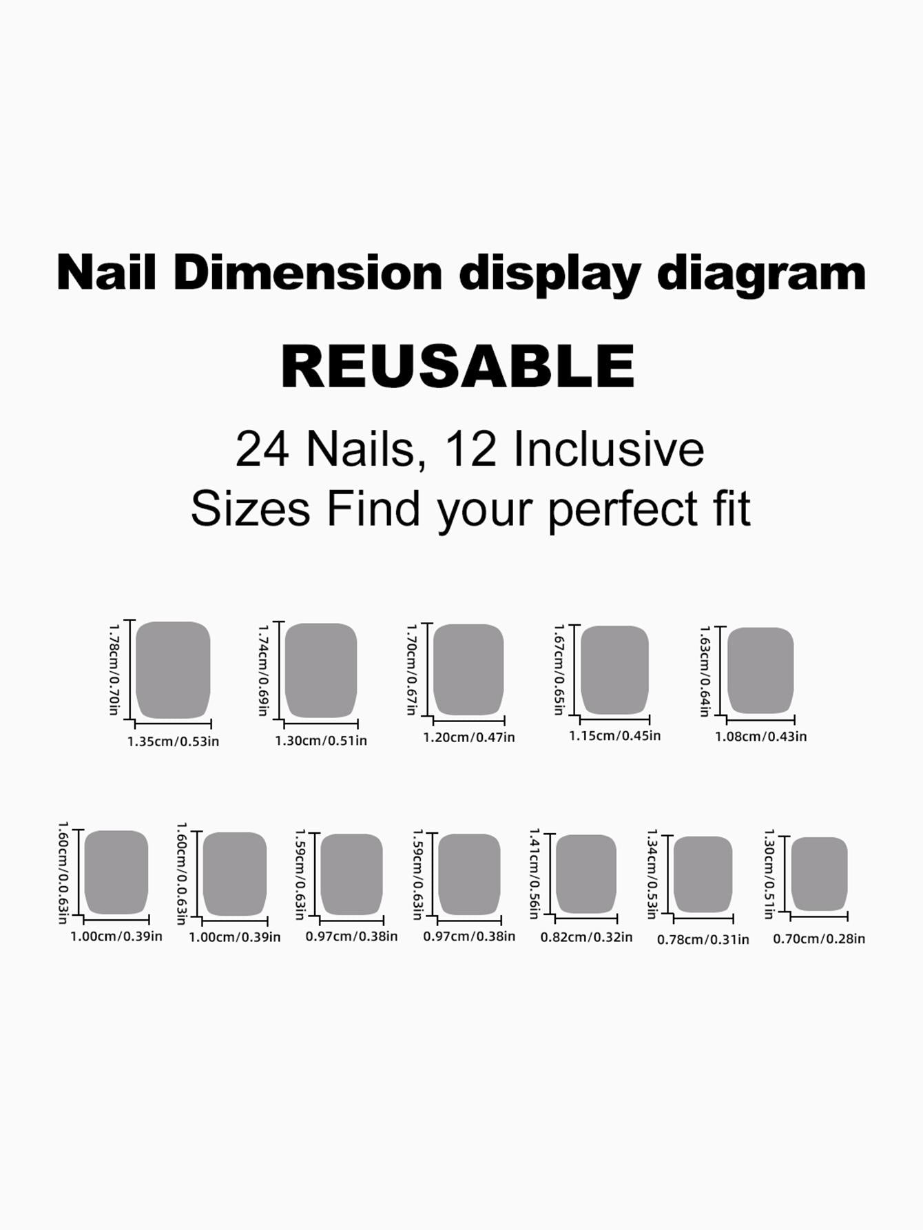 Upgrade Your Look with 24Pcs Short Square Ombre Fake Nail Set Timeless Press on Gel Nails