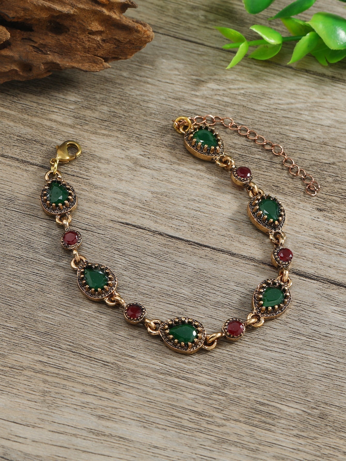 Water-Drop Gemstone Decor Bracelet