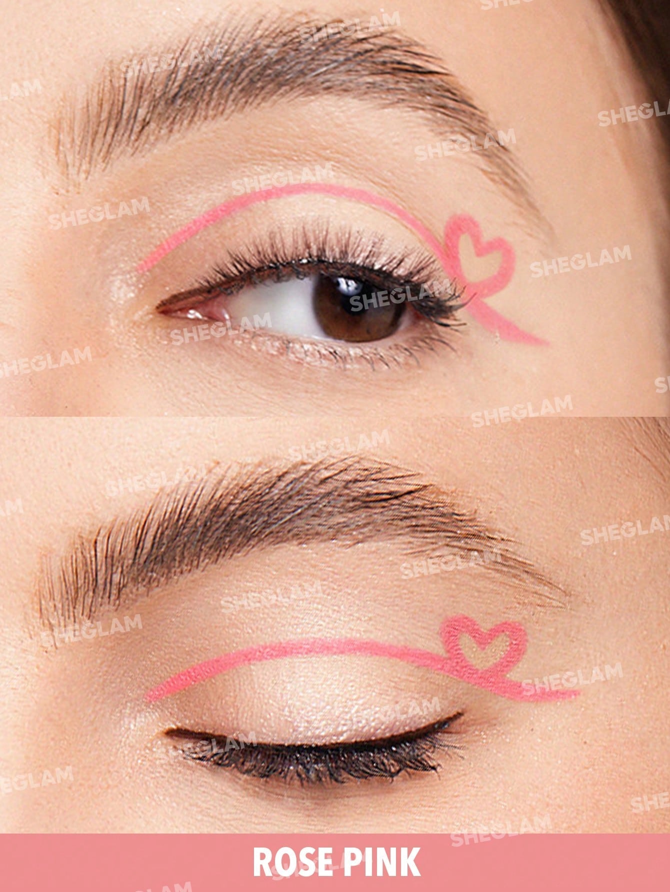 SHEGLAM Color Crush Liquid Eyeliner-Hug Lyfe 7 Colors Smudge-Proof High Pigment Eyeliner Pencil Sweat-Proof Long Lasting Easy to Use Pink Eyeliner Black Friday Winter Gifts Y2K Trending Y8K Eyeliner