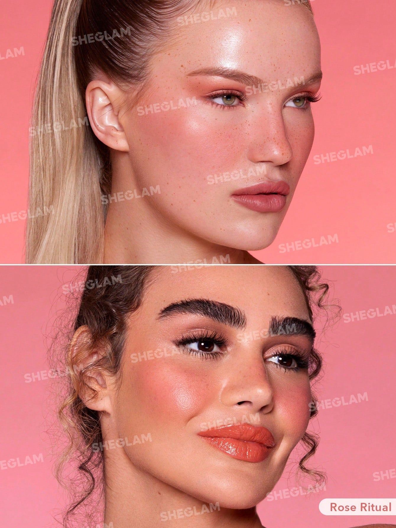 SHEGLAM Color Bloom Liquid Blush Matte Finish-Rose Ritual Gel Cream Blush Long Lasting Non-Fading Highly Pigmented Lightweight Long Wear Smooth Blusher Black Friday Winter Pink Brown Gifts Blush