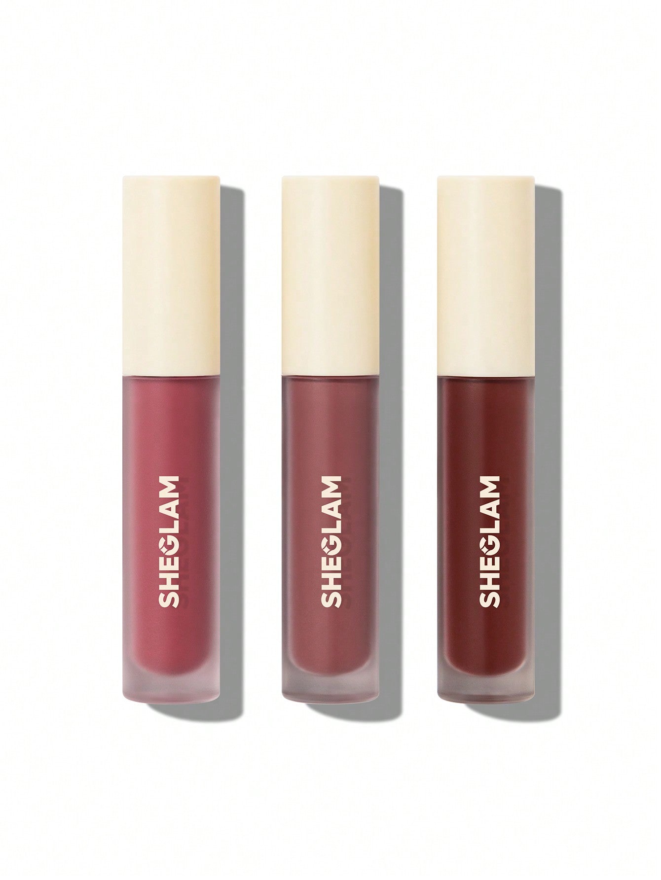 SHEGLAM Matte Allure Mini Liquid Lipstick Set - after the Moment 3 Pcs/Set Long Lasting Lipstick Nourishing Sunflower Oil Reduce Lip Fine Lines Liquid Lipstick Travel Set Black Friday Party Liquid Lipstick