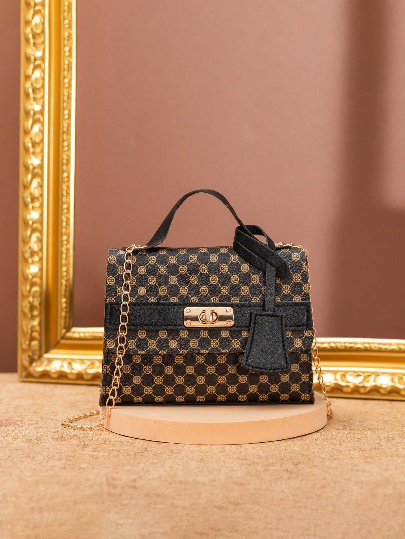 Vintage Retro 1Pc Coffee Brown Pu Leather Women'S Bag with Multiple Functions, Can Be Used as Handbag, Crossbody Bag or Shoulder Bag, Suitable for Daily Use or as a Date Gift for Women