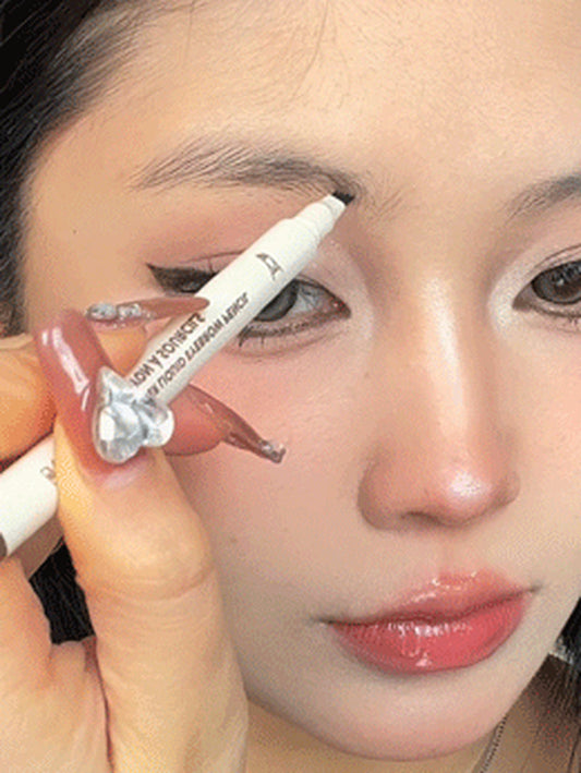 SHEGLAM Feather Better Liquid Eyebrow Pencil-Dark Brown Long Lasting Eyebrow Pen Smudge-Proof Water-Proof Natural Fuller Brows Eyebrow Makeup Black Friday Winter Gifts Eyebrow