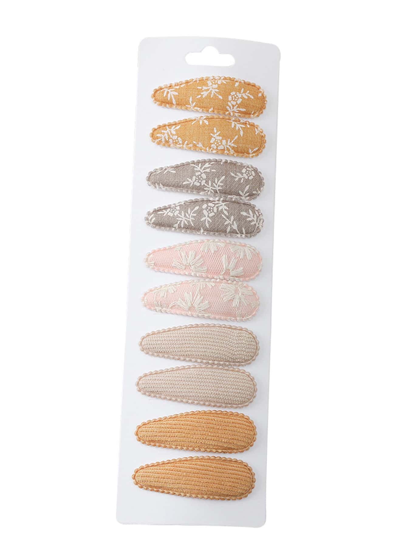 10Pcs Girls' Hair Clips Suitable for Daily Use