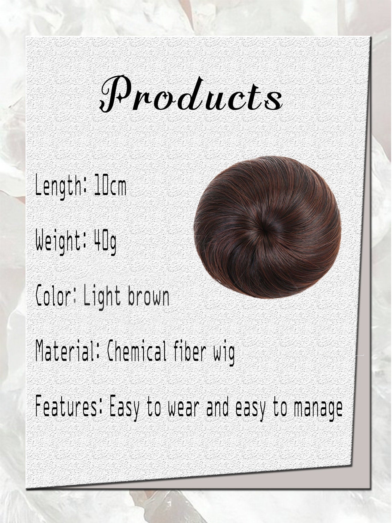 Foreign Trade Chemical Fiber High Temperature Silk Elastic Rope Fake Hair Bag Ancient Style Ball Hair Wig Hair Accessories Korean Straight Hair Bag