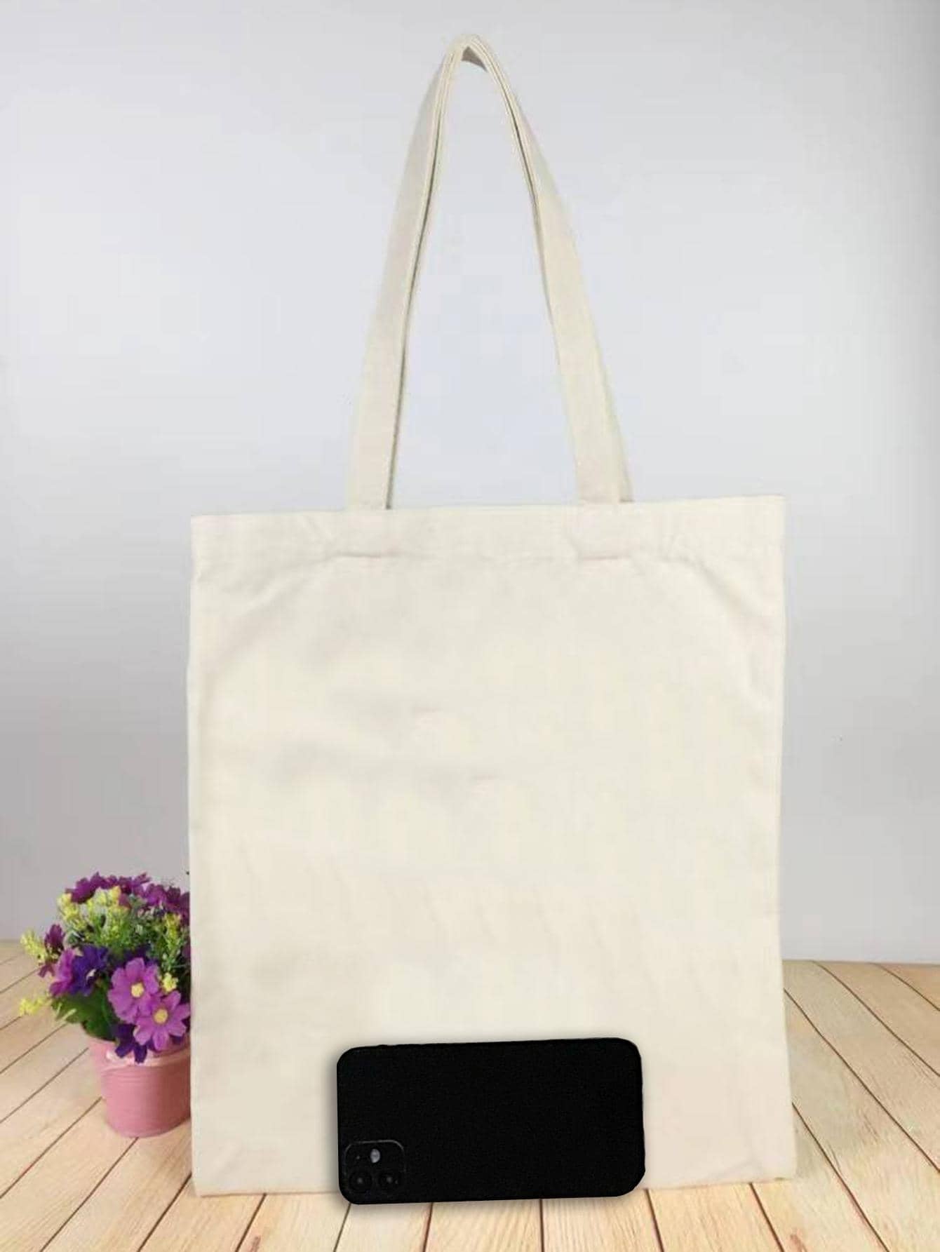 Fashionable Printed Casual One-Shoulder Tote Shopping Bag