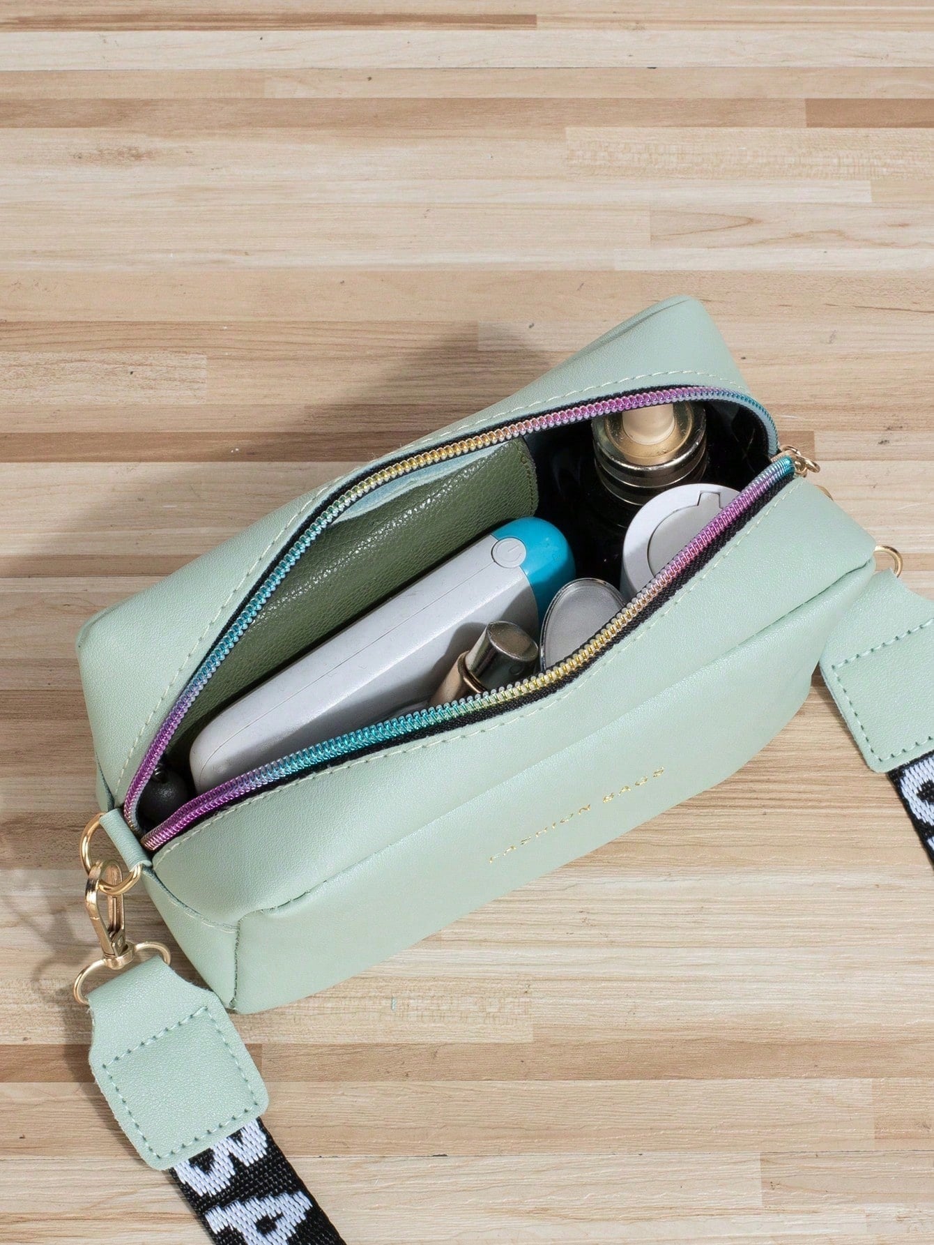 Mini Letter Graphic Square Bag
