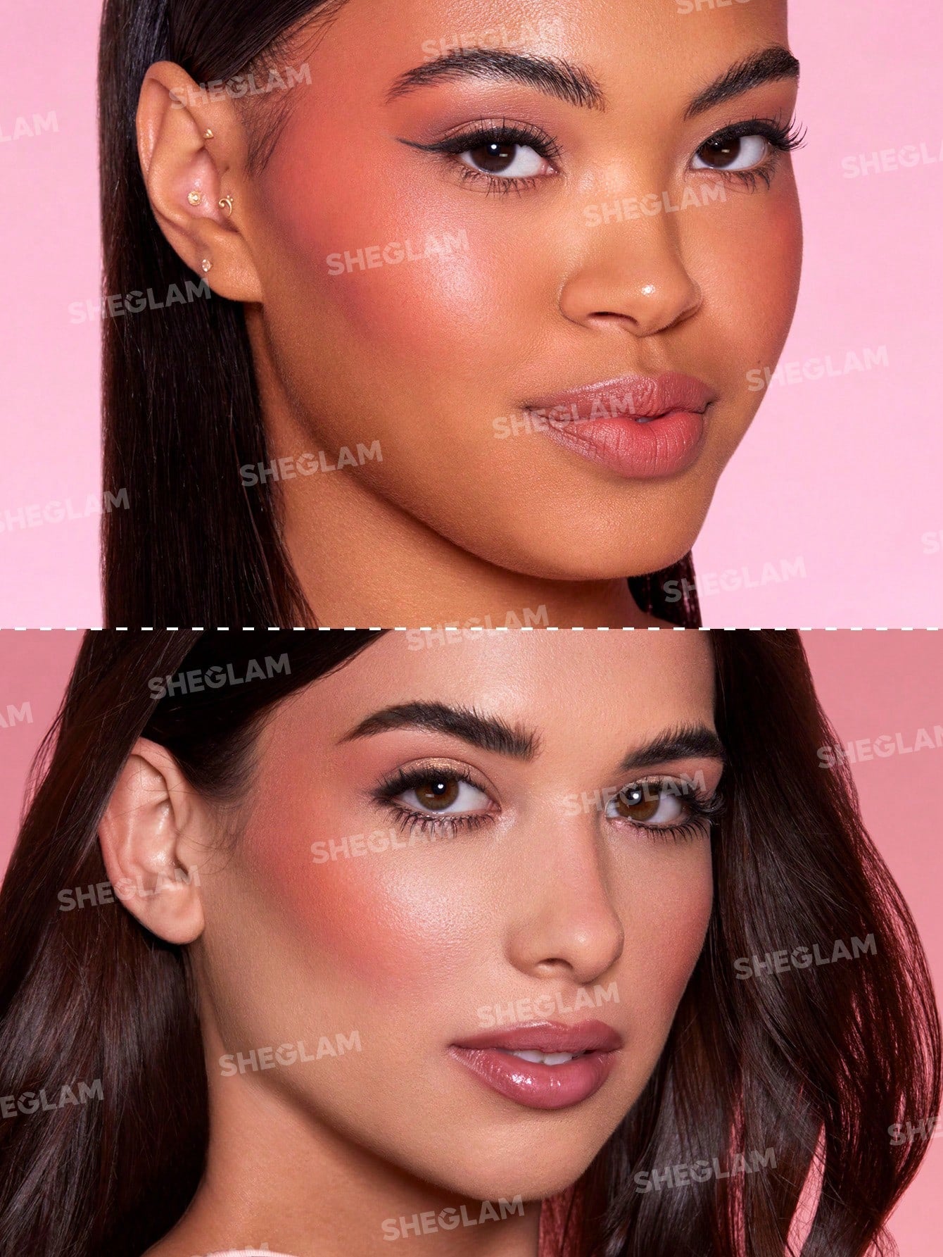 SHEGLAM Color Bloom Liquid Blush Matte Finish-Devoted Gel Cream Blush Long Lasting Non-Fading Highly Pigmented Lightweight Long Wear Smooth Blusher Black Friday Winter Pink Brown Gifts Blush