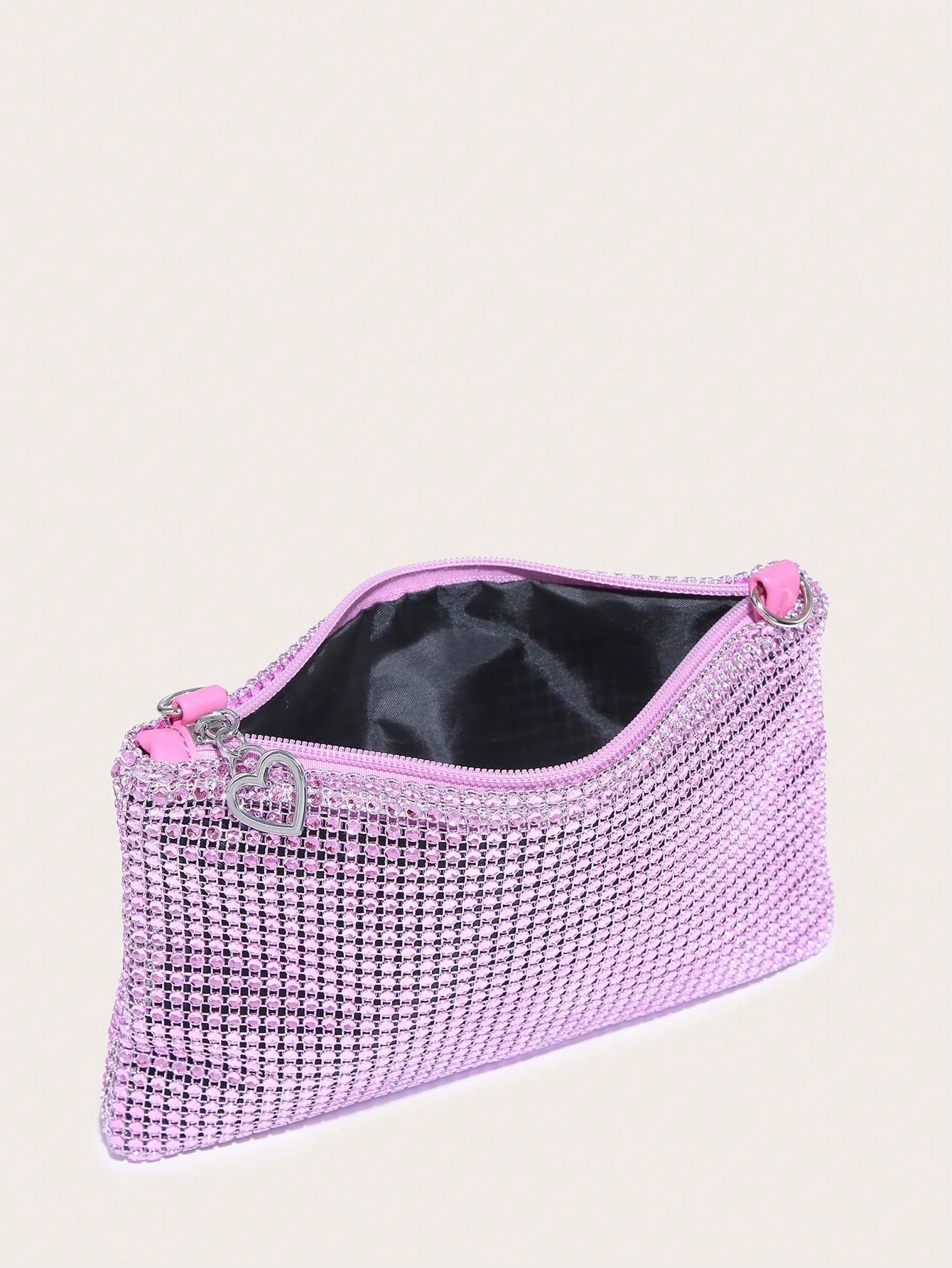 1 Simple Sequin Imitation Diamond Crossbody Square Bag Suitable for Date Dinner