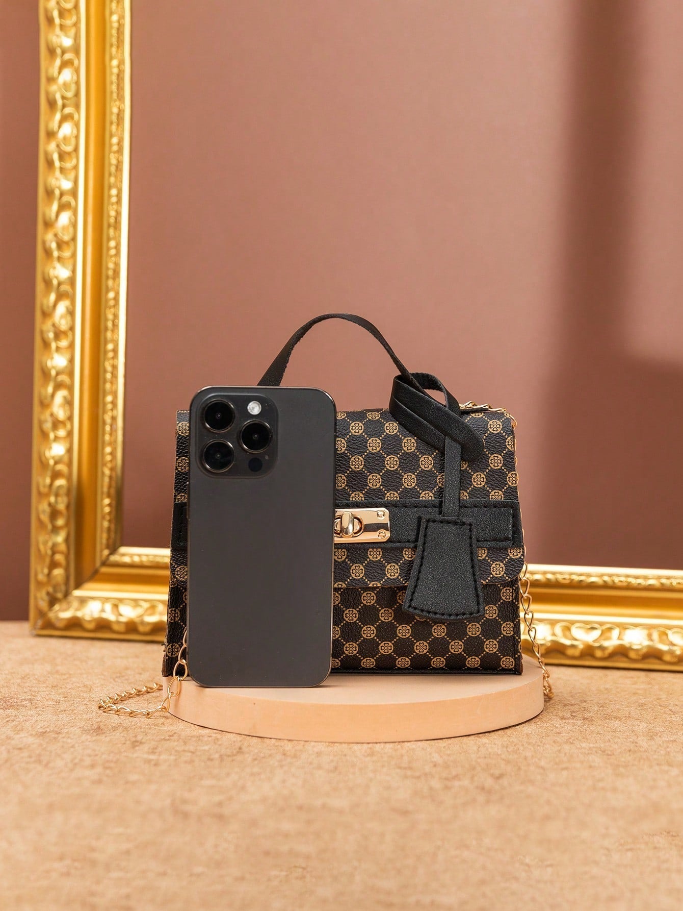 Vintage Retro 1Pc Coffee Brown Pu Leather Women'S Bag with Multiple Functions, Can Be Used as Handbag, Crossbody Bag or Shoulder Bag, Suitable for Daily Use or as a Date Gift for Women