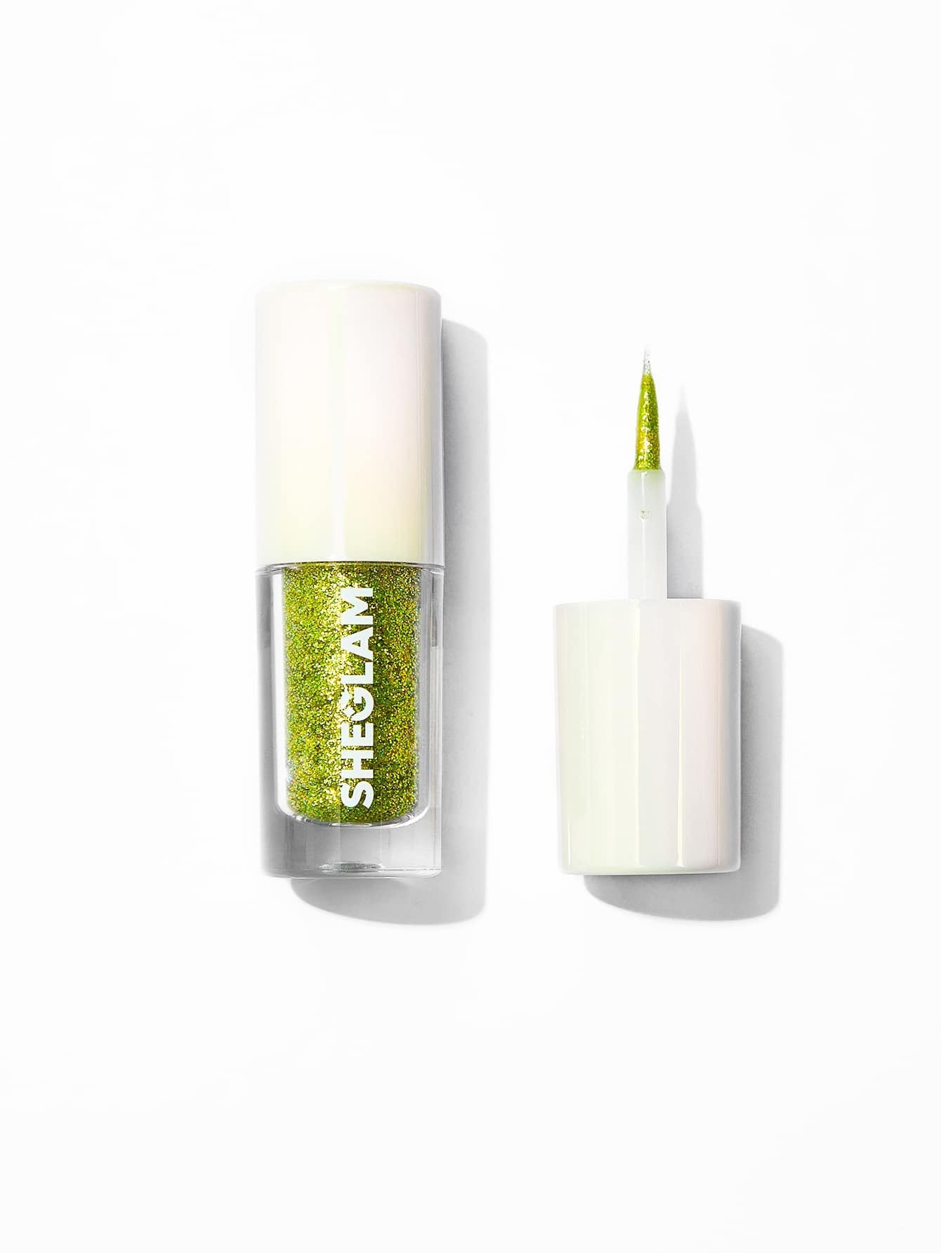 SHEGLAM Insta-Party Glitter Liner-Vip Liquid Eyeshadow Gel Green High Shine Long Lasting Highly Pigmented Long Wear Liquid Liner Y2K Green Eyeshadow