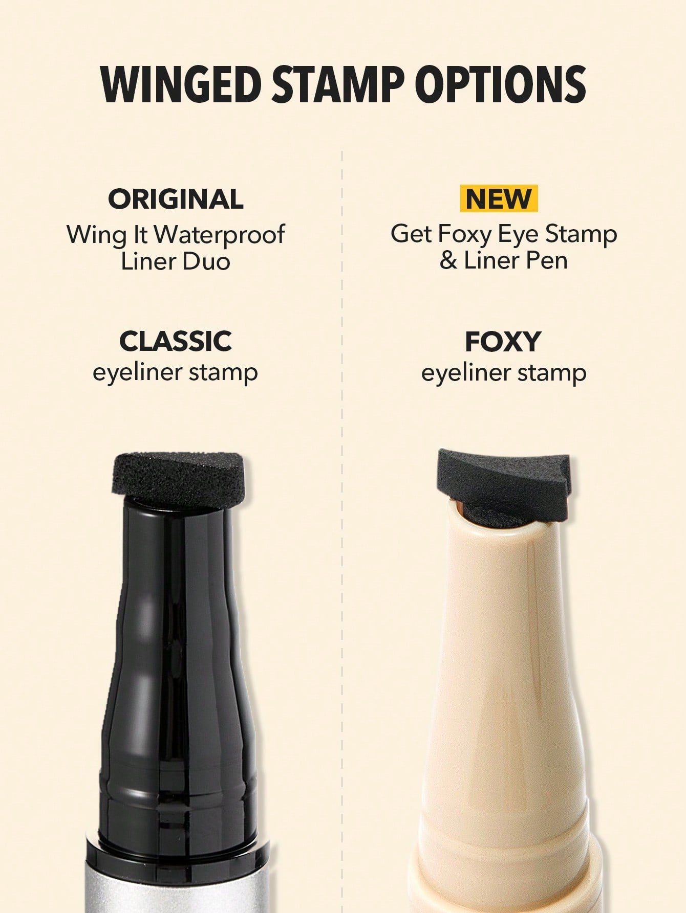 SHEGLAM Get Foxy Eye Stamp & Liner Pen 3 in 1 Waterproof Liquid Eyeliner Pencil Cat Eye Smudge-Proof Long-Lasting Easy to Use Eyeliner Beginner Eye Make up Black Friday Sale Eyeliner