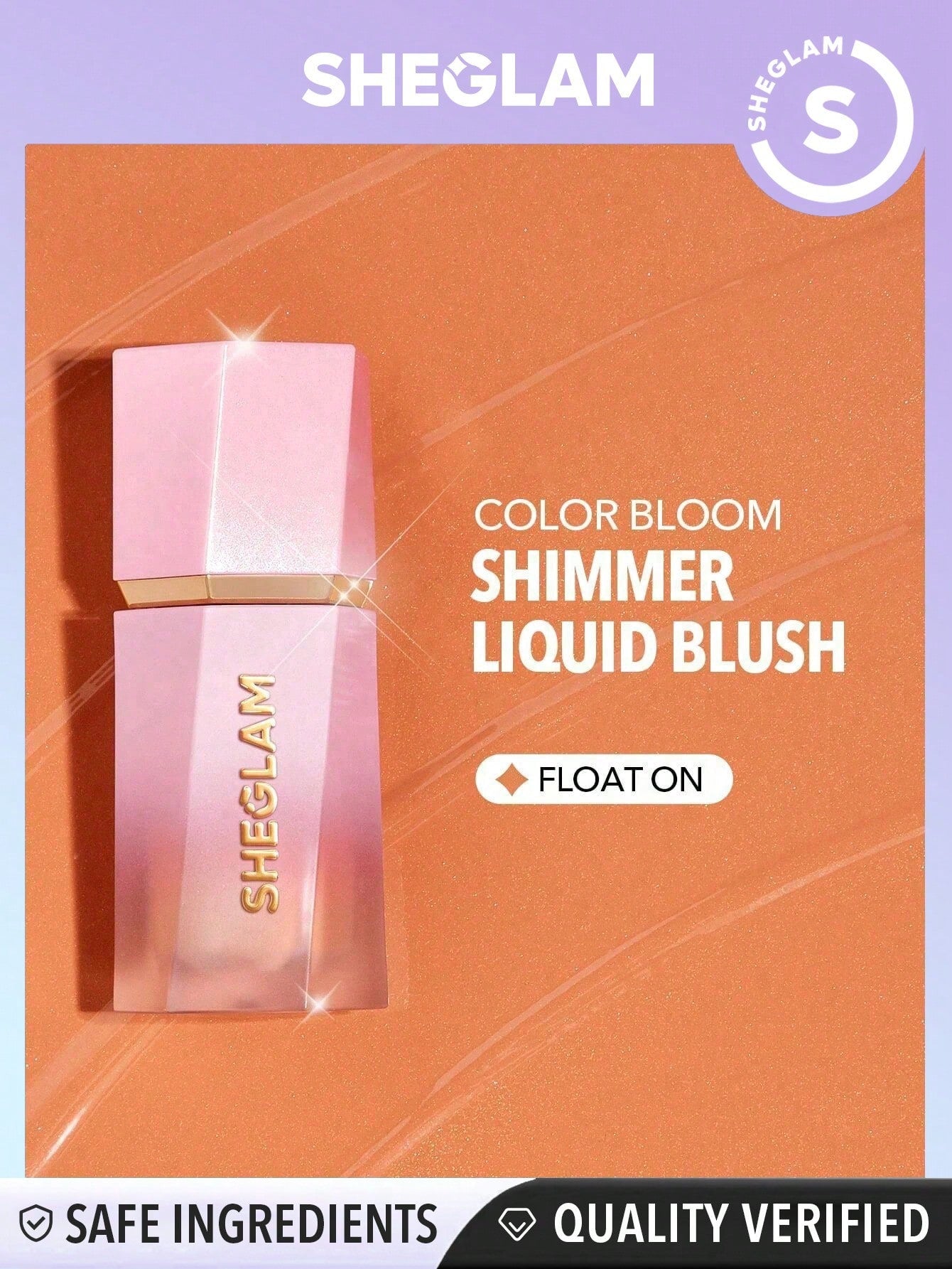 SHEGLAM Color Bloom Dayglow Liquid Blush Shimmer Finish-Float on Glowing Gel Cream Blush Long Lasting Non-Fading Highly Pigmented Lightweight Long Wear Smooth Blusher Black Friday Winter Gifts Blush