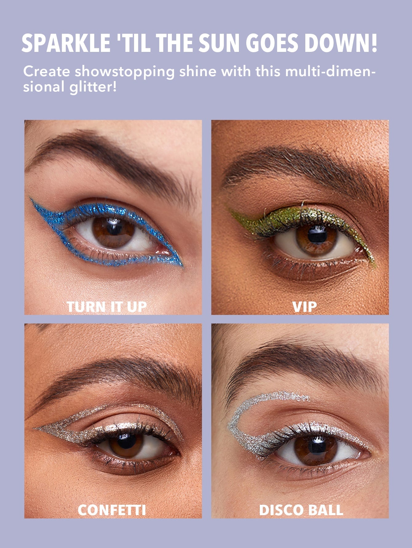 SHEGLAM Insta-Party Glitter Liner-Disco Ball Liquid Eyeshadow Gel Silver High Shine Long Lasting Highly Pigmented Long Wear Liquid Liner Y2K Gothic Eyeshadow