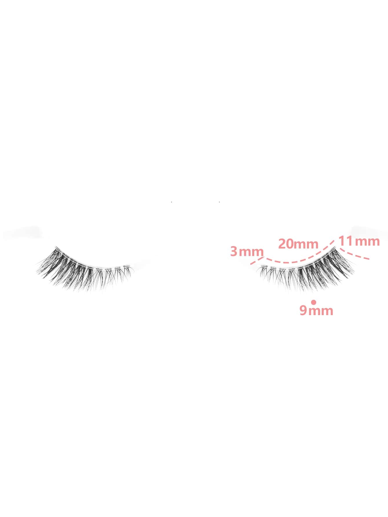 7Pairs Cat Eye Cross and Transparent Stem Short Style Natural False Eyelashes, Essential for Daily Makeup