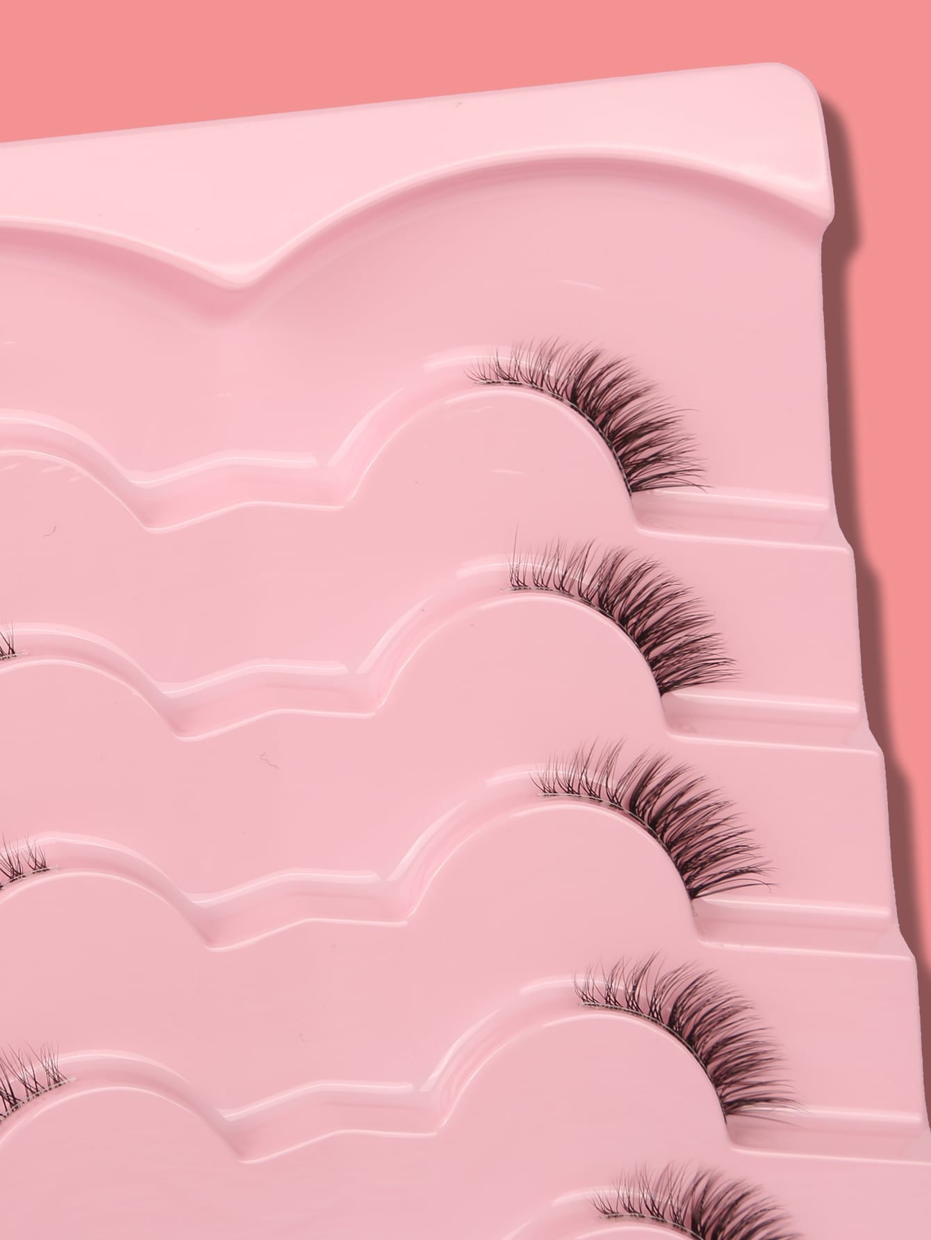 7Pairs Cat Eye Cross and Transparent Stem Short Style Natural False Eyelashes, Essential for Daily Makeup