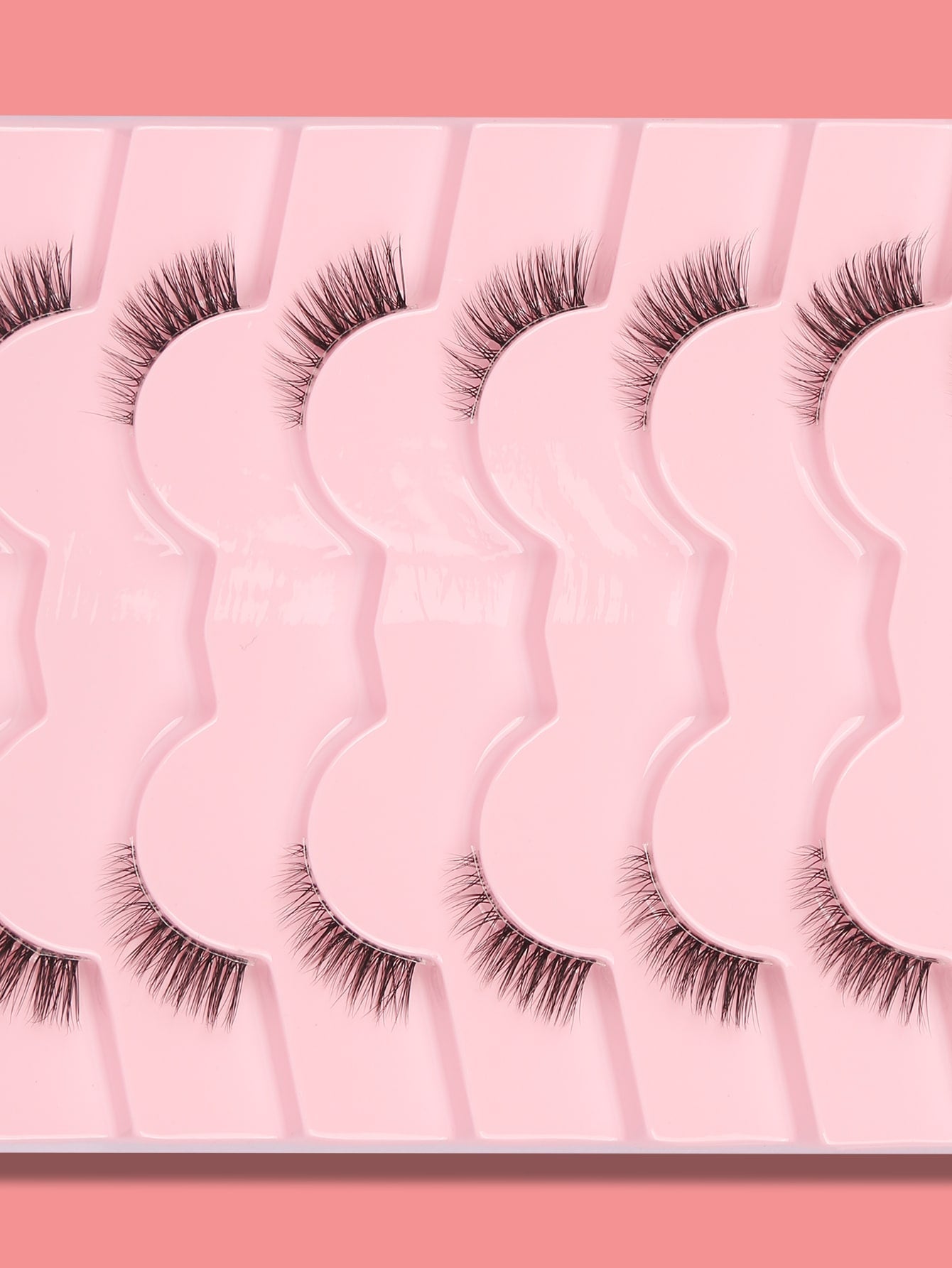 7Pairs Cat Eye Cross and Transparent Stem Short Style Natural False Eyelashes, Essential for Daily Makeup