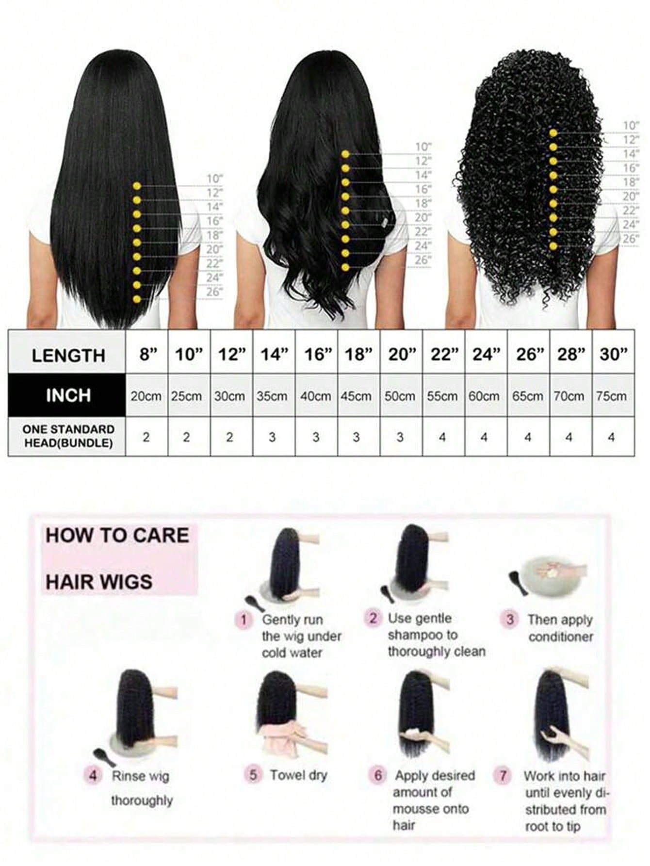Synthetic Long Wave V-Shaped Hair Extension 4 Clips Hairpiece Heat Resistant Water Ripple Fake Hair Hairpiece for Women