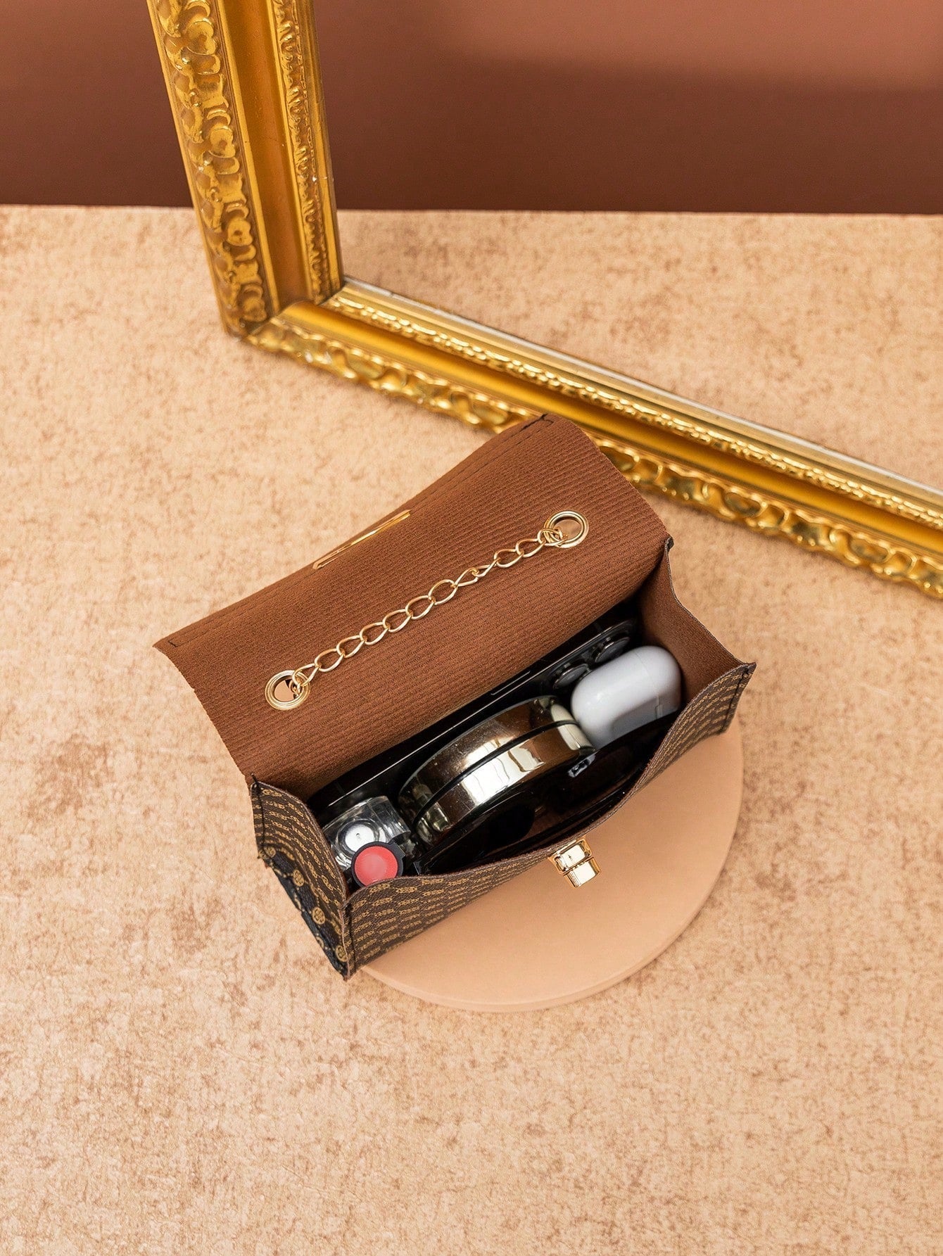 Vintage Retro 1Pc Coffee Brown Pu Leather Women'S Bag with Multiple Functions, Can Be Used as Handbag, Crossbody Bag or Shoulder Bag, Suitable for Daily Use or as a Date Gift for Women