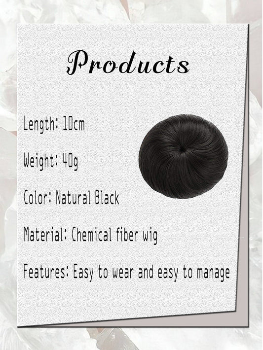 Foreign Trade Chemical Fiber High Temperature Silk Elastic Rope Fake Hair Bag Ancient Style Ball Hair Wig Hair Accessories Korean Straight Hair Bag