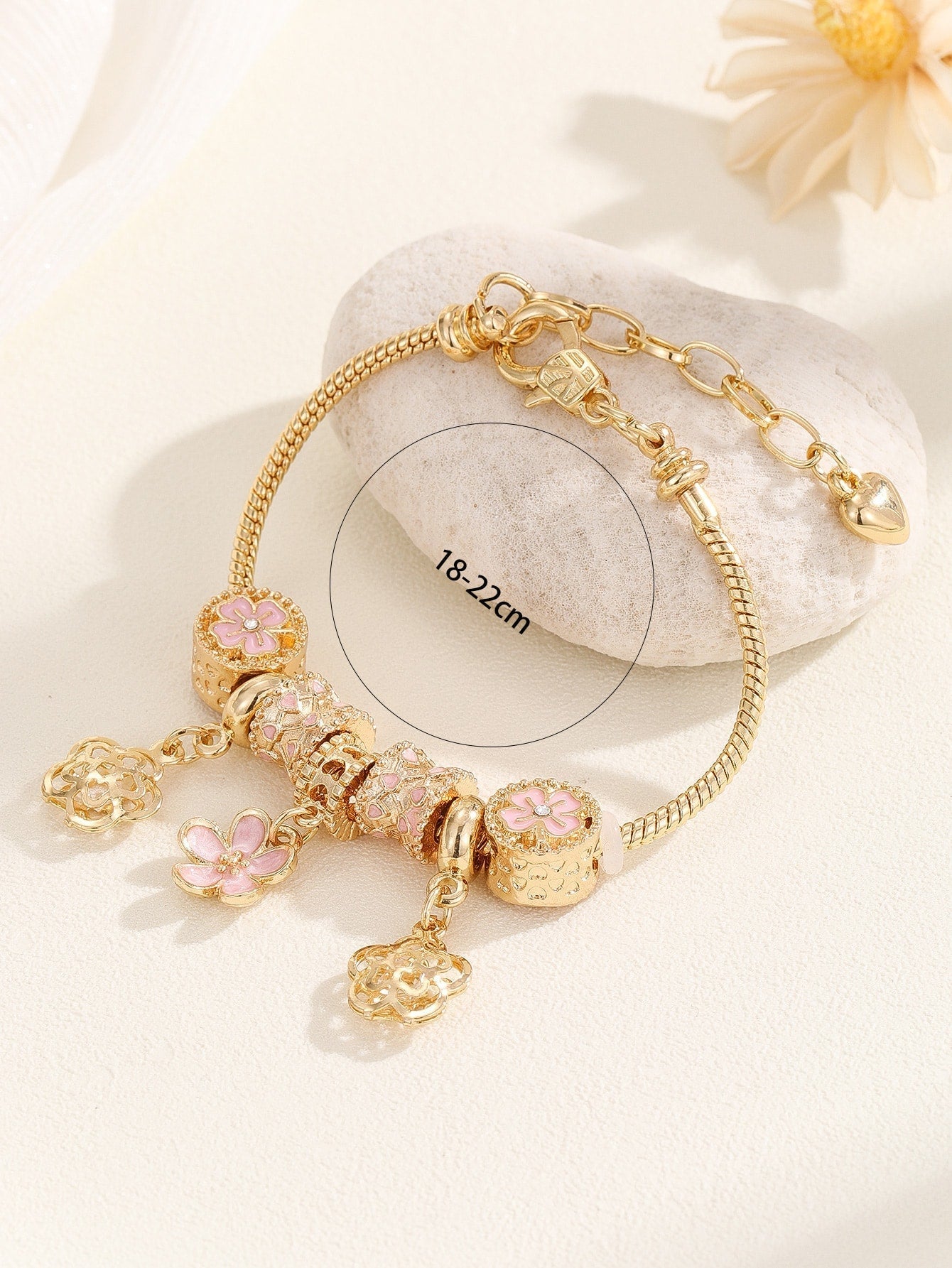 Flower Charm Bracelet