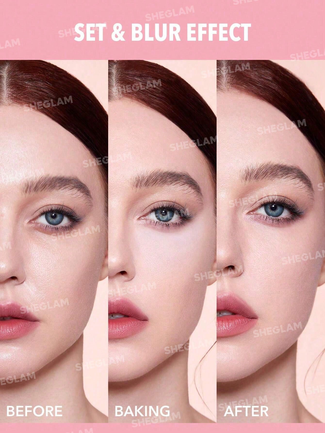 SHEGLAM Insta-Ready Powder Puff 1 Pcs Triangle Shaped Makeup Puff Soft Powder Puff Fan Puff Pink Beauty Makeup Tool Black Friday Sale Makeup Puff Sponge