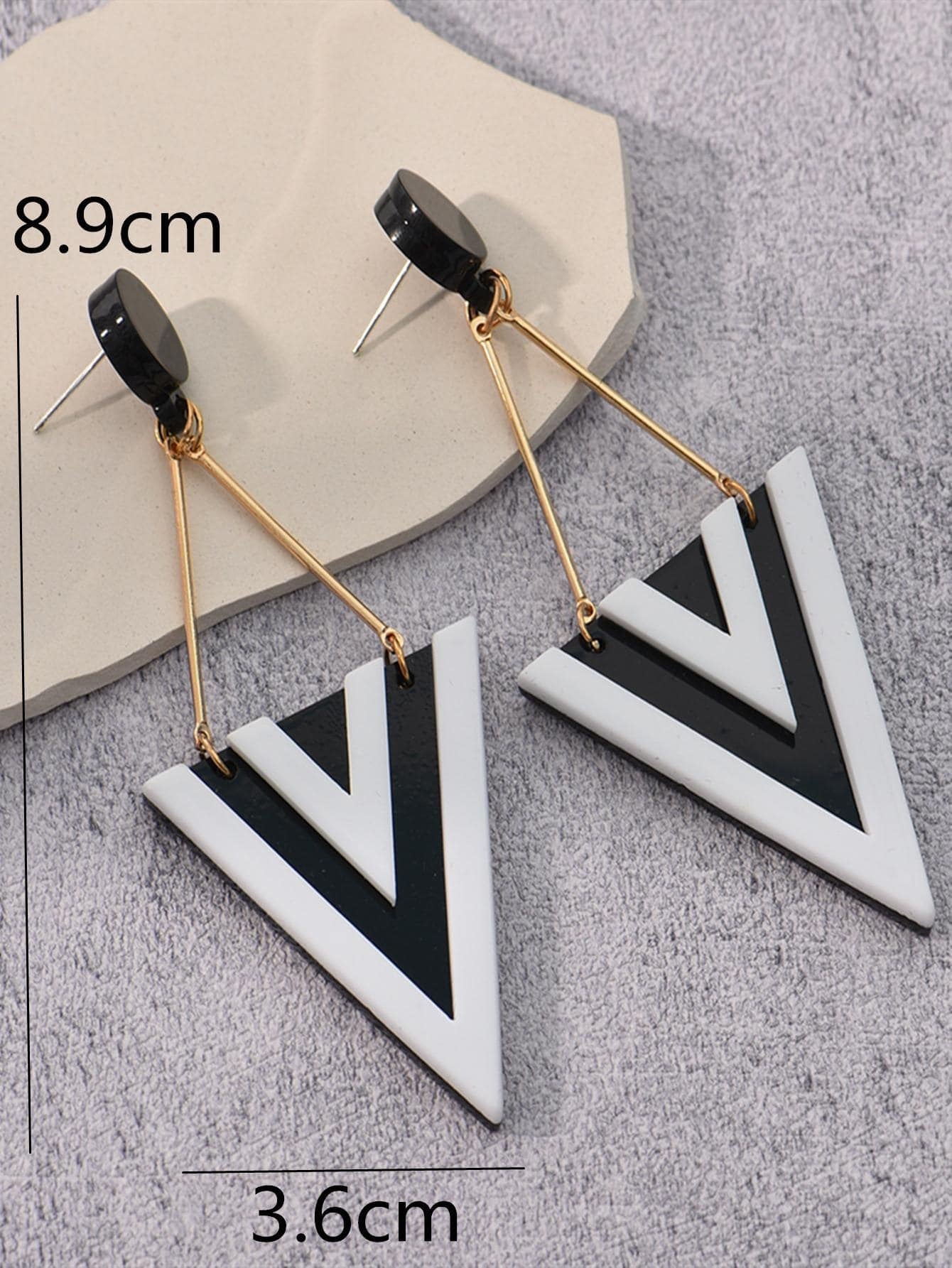 Triangle Drop Earrings