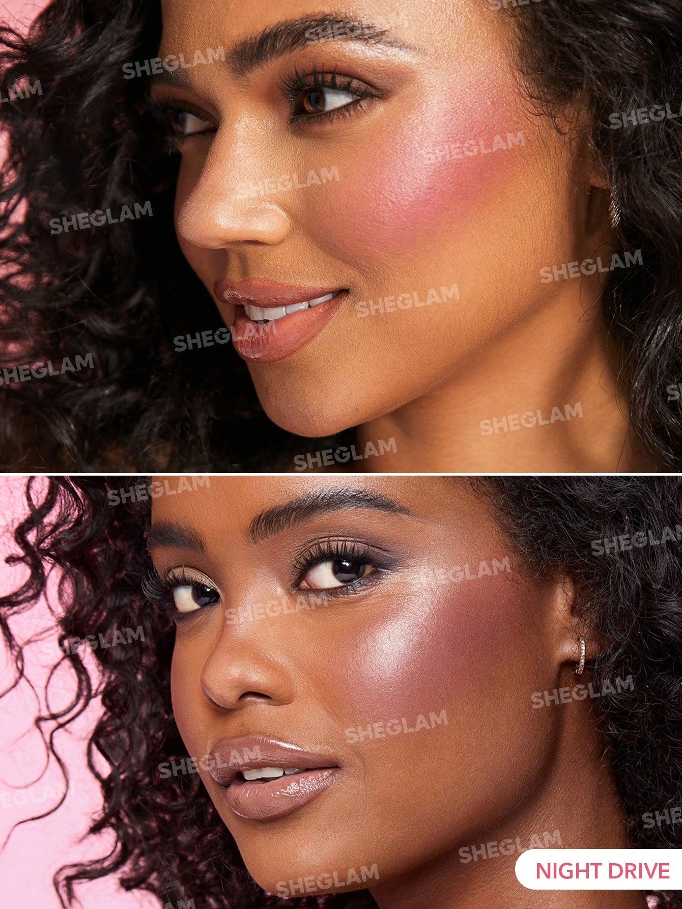 SHEGLAM Color Bloom Liquid Blush-Night Drive Liquid Blush Liquid Waterproof Long Lasting High Pigment Non-Fading Natural Lasting Glow Lightweight Face Makeup Black Friday Pink Purple Blush