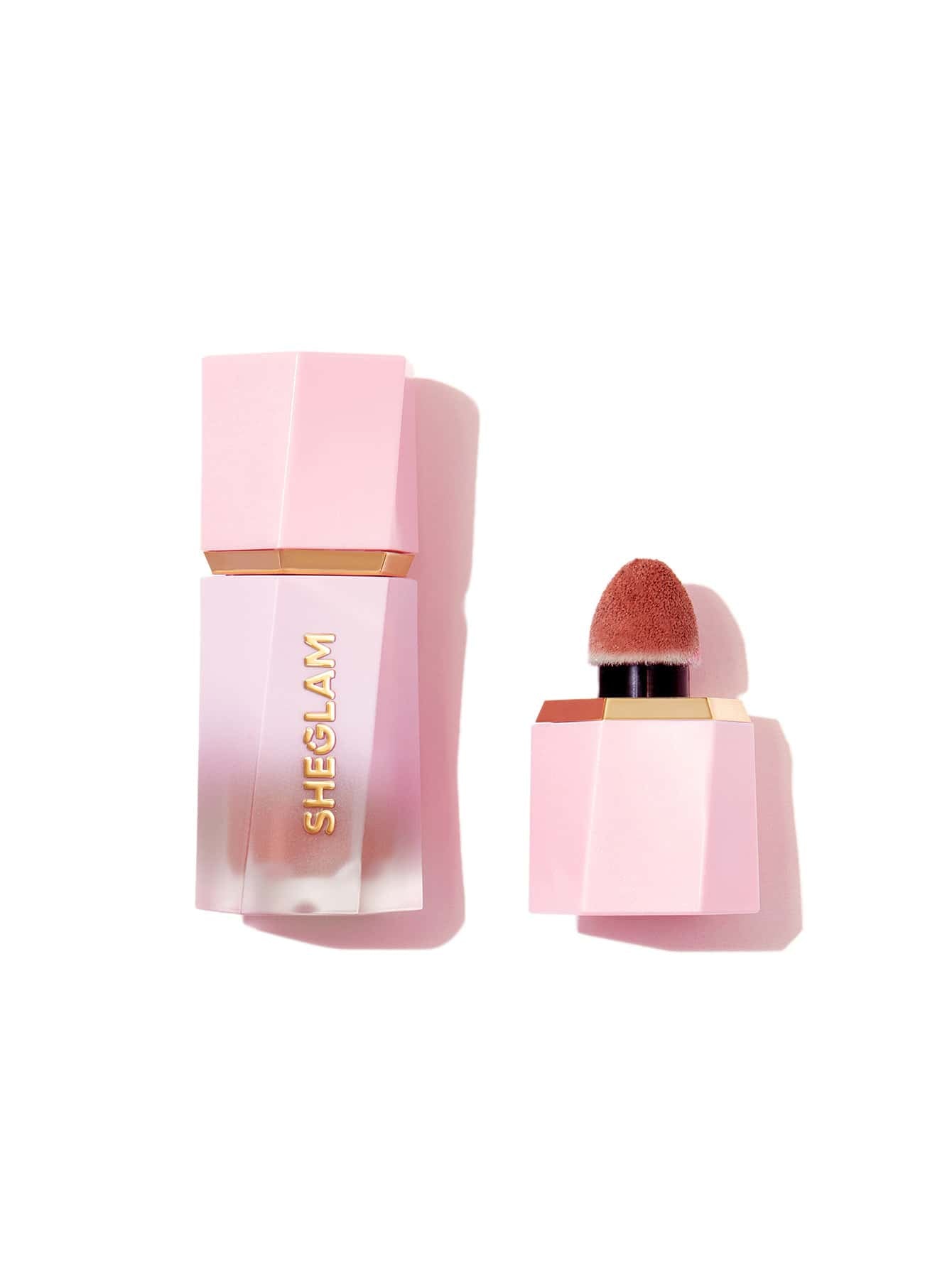 SHEGLAM Color Bloom Dayglow Liquid Blush Shimmer Finish-Risky Business Glowing Gel Cream Blush Long Lasting Non-Fading Highly Pigmented Lightweight Long Wear Smooth Blusher Black Friday Winter Pink Brown Gifts Blush