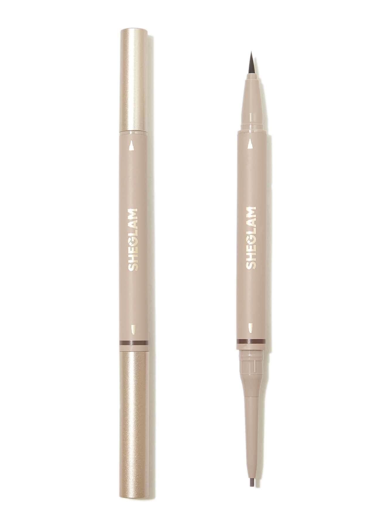SHEGLAM Brows on Demand 2-In-1 Brow Pencil - Auburn Waterproof Liquid Eyebrow Pen Sweat-Proof Anti-Oil Natural Brow Filling Outlining Eyebrow Cream Gel Makeup Black Friday Eyebrow