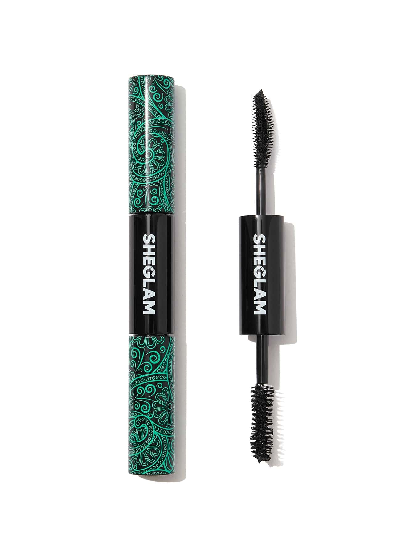 SHEGLAM All-In-One Volume & Length Mascara 2 in 1 Waterproof Volumizing Dual-Ended Brush Lengthening Curling Thick Lash Lifting Long Lasting Mascara Eye Makeup Black Friday Party Mascara
