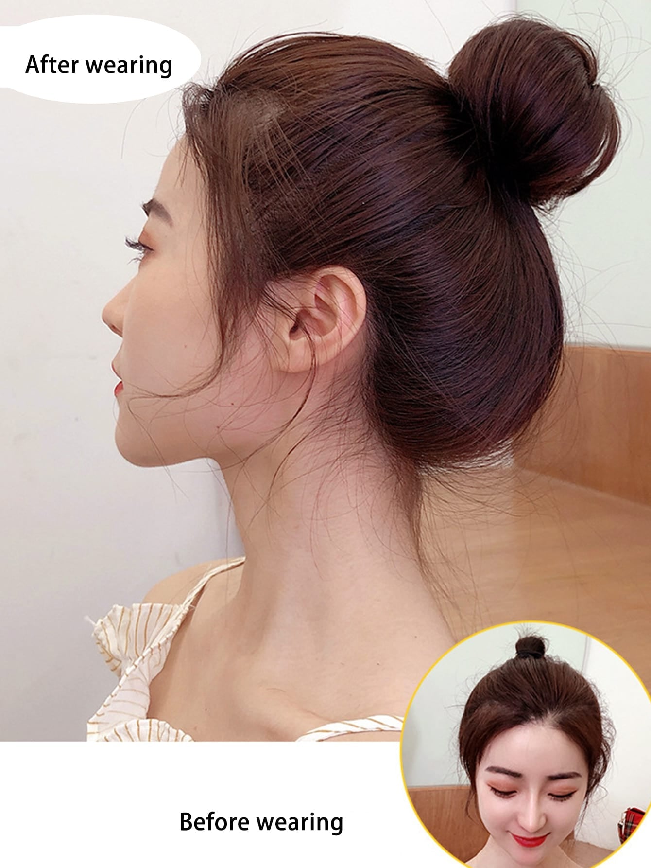Foreign Trade Chemical Fiber High Temperature Silk Elastic Rope Fake Hair Bag Ancient Style Ball Hair Wig Hair Accessories Korean Straight Hair Bag