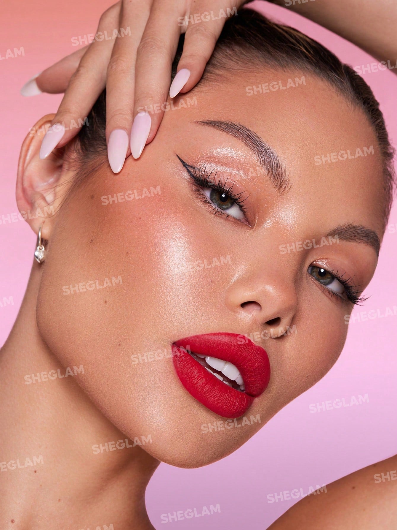 SHEGLAM Dynamatte Boom Long Lasting Matte Lipstick-It Takes Guts 20 Colors Creamy Matte Waterproof Lipstick Amazing Non-Stick Cup Transfer-Proof Lipstick Black Friday Sale Gift Red Lipstick