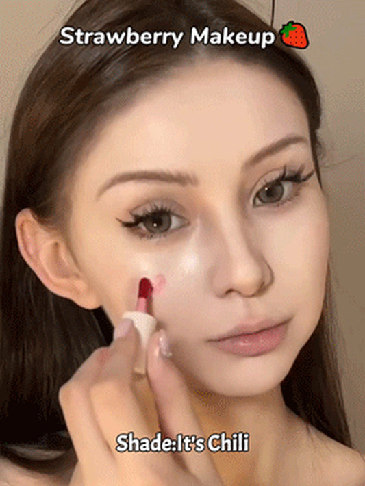 SHEGLAM for the Flush Lip & Cheek Tint-Cherry Picked Long-Lasting Matte Finish Lip Tint Easy-To-Use Lightweight Blush Moisturizing Lip Stain Liquid Lipstick Pink Purple Liquid Lipstick