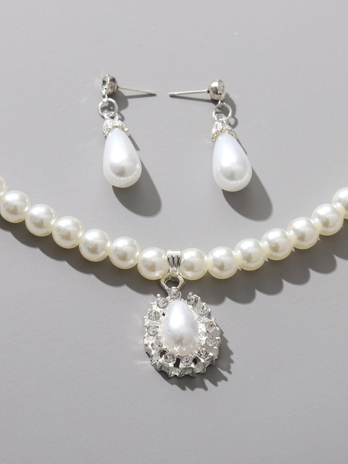 3Pcs Faux Pearl Jewelry Set