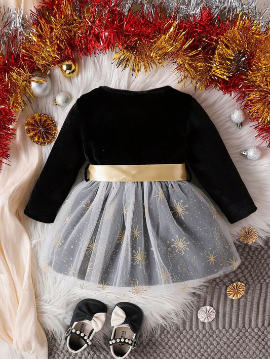 New Starry Dress Design Baby Girls' Formal Dress