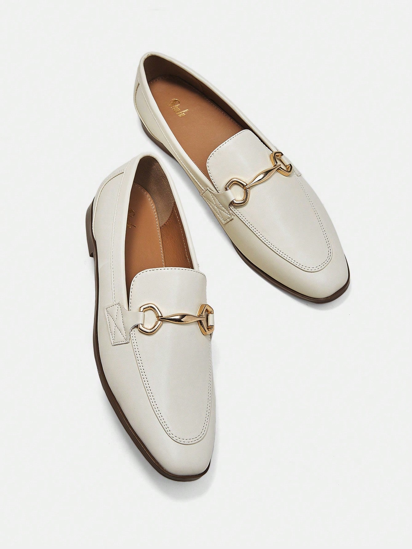 SHEIN Bizwear Chain Decor Women'S Fashionable Flat Shoes