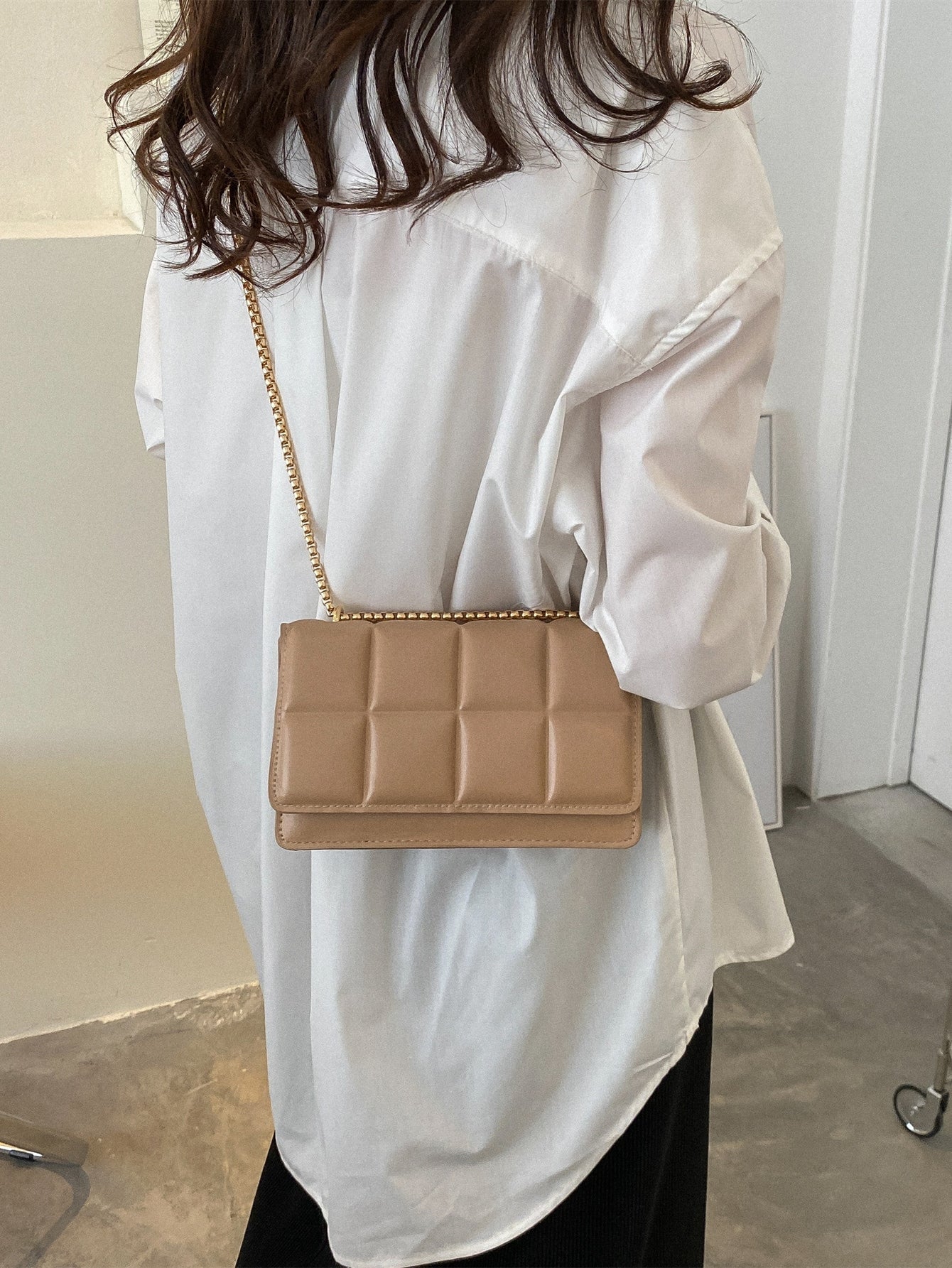 Waterproof,Lightweight,Business Casual Minimalist Flap Chain Square Bag for Teen Girls Women College Students,Rookies & White-Collar Workers Perfect for Office,College,Work ,Business,Commute
