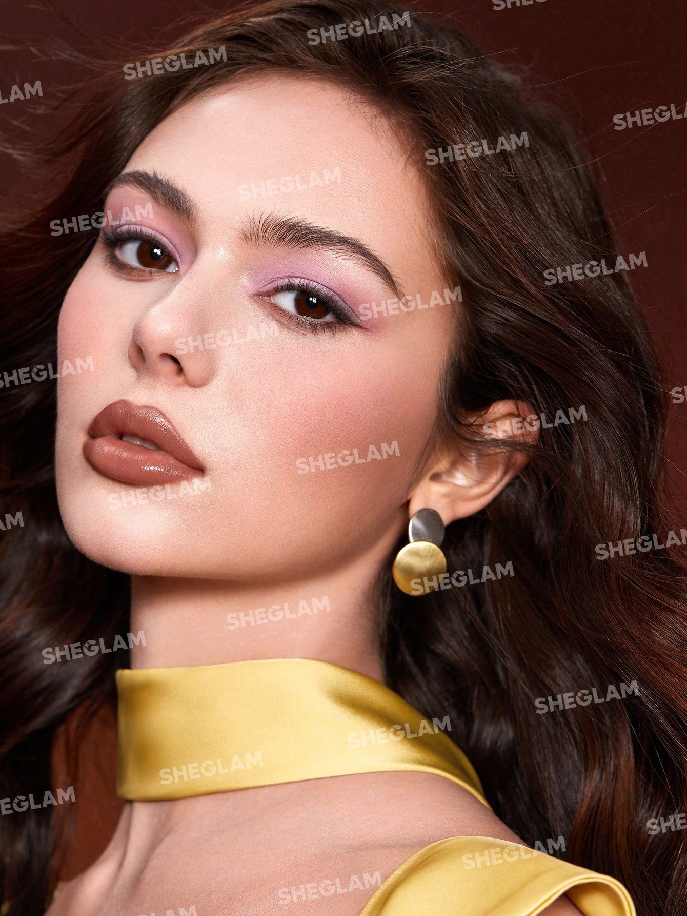 SHEGLAM Ember Rose Immortal Love Nourishing Lip Gloss-Amor Valentines Gift Nude Liquid Lipstick High Shine Finish Ultra Moisturizing Lip Glaze Luminous Shine Non-Sticky Li Makeup