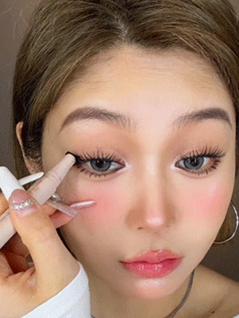 SHEGLAM Get Foxy Eye Stamp & Liner Pen 3 in 1 Waterproof Liquid Eyeliner Pencil Cat Eye Smudge-Proof Long-Lasting Easy to Use Eyeliner Beginner Eye Make up Black Friday Sale Eyeliner