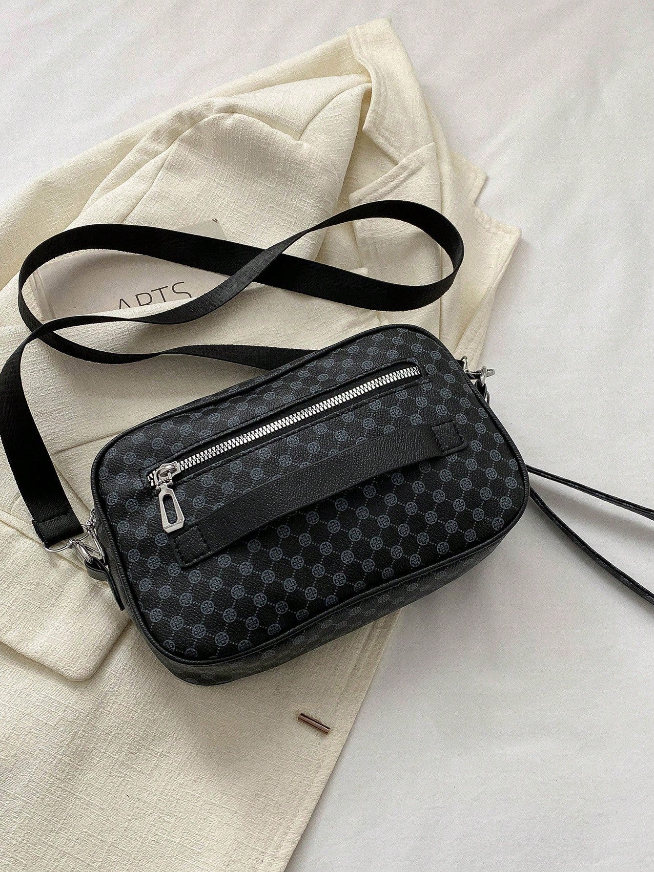 Fashion Printed Pu Shoulder Bag for Women, Large Capacity Tote Bag