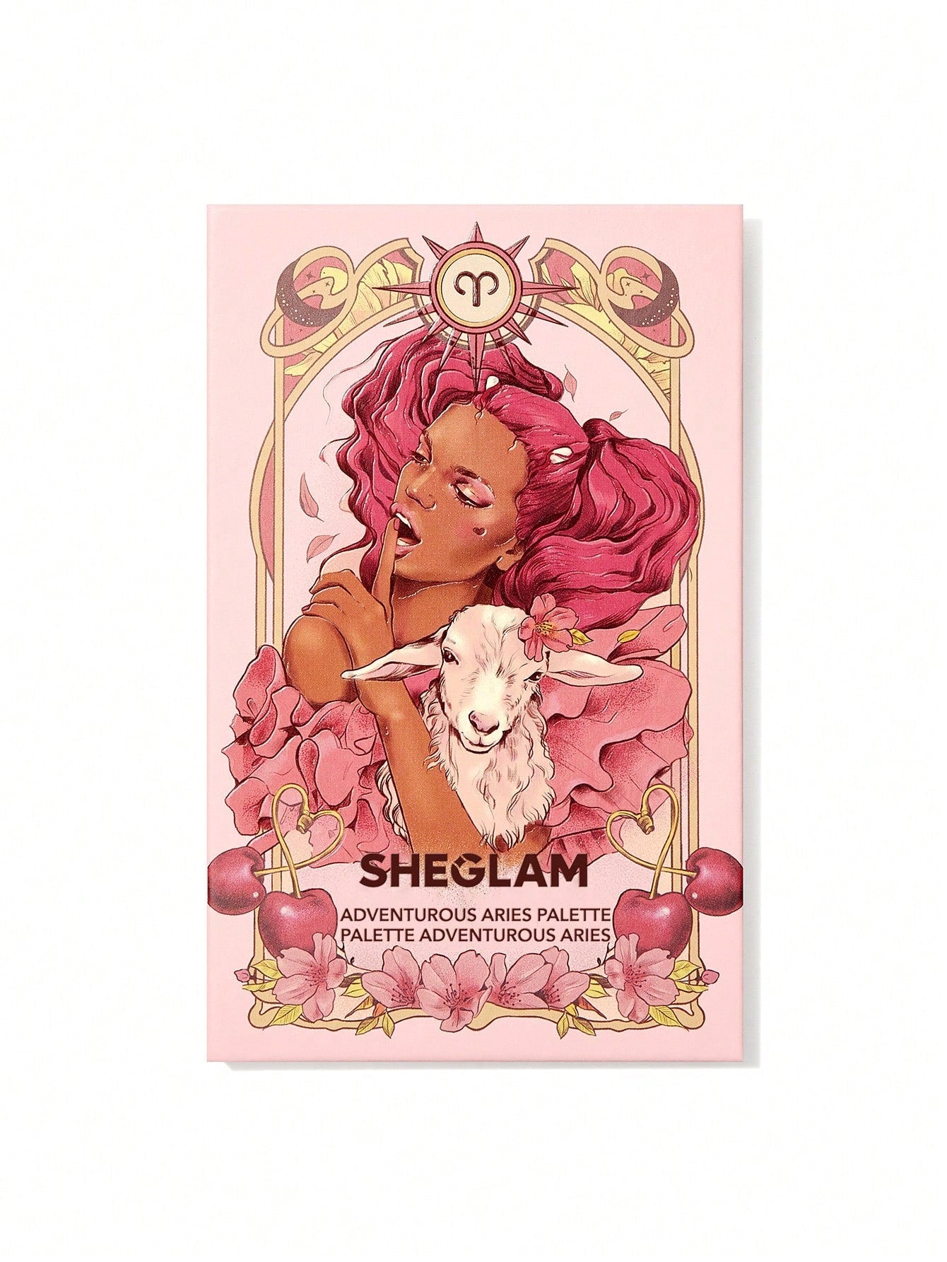 SHEGLAM Adventurous Aries Palette 8-Clolor Shimmer Matte Eyeshadow Palette Orange Red Brown High Pigment Long Wear Blendable Cream Eyeshadow Black Friday Winter Pink Brown Eyeshadow