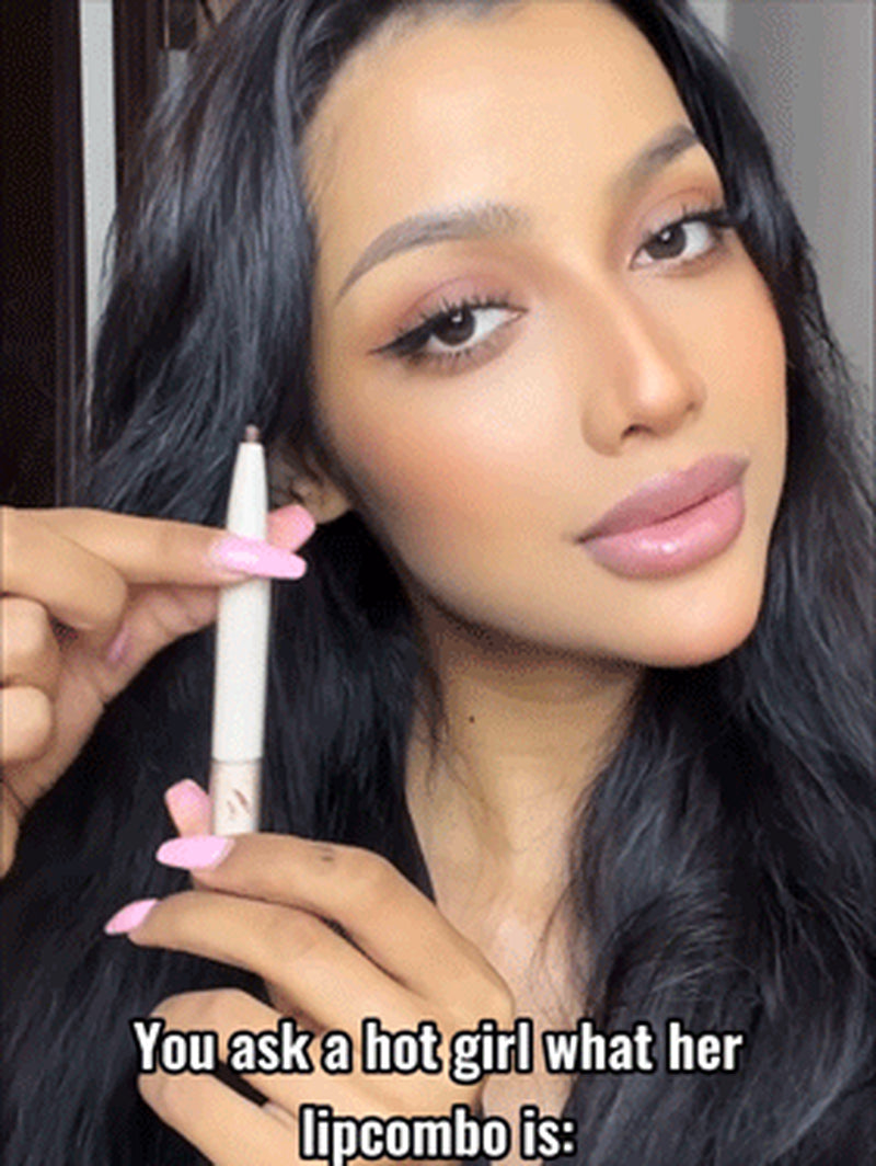 SHEGLAM Glam 101 Lipstick & Liner Duo-Deep Caramel 2-In-1 Matte Dual-Ended Lip Liner Lipstick Pencil Highly Pigmented Long Lasting Smooth Easy to Wear Lip Makeup Black Friday Winter Pink Brown Lip Liner