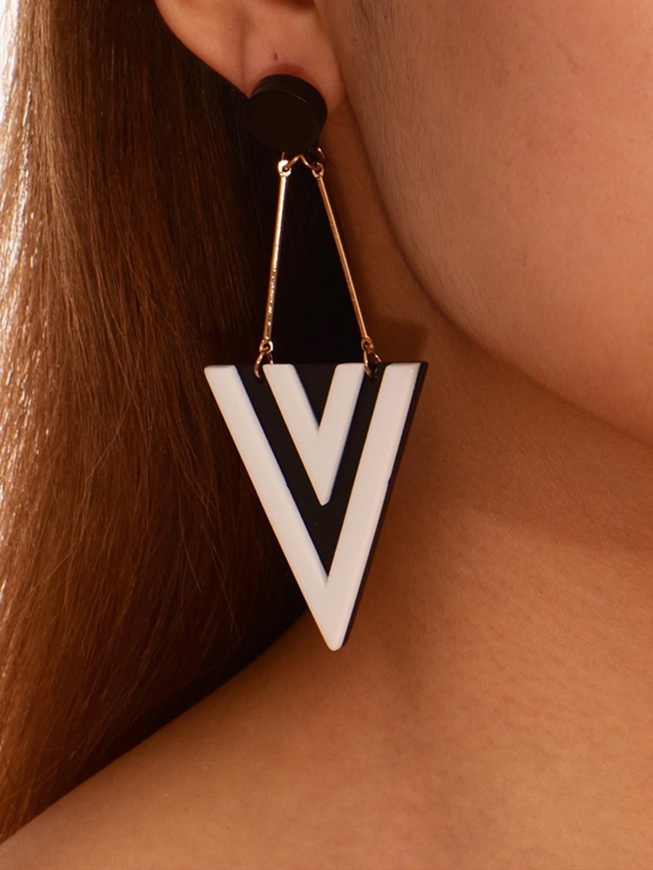 Triangle Drop Earrings