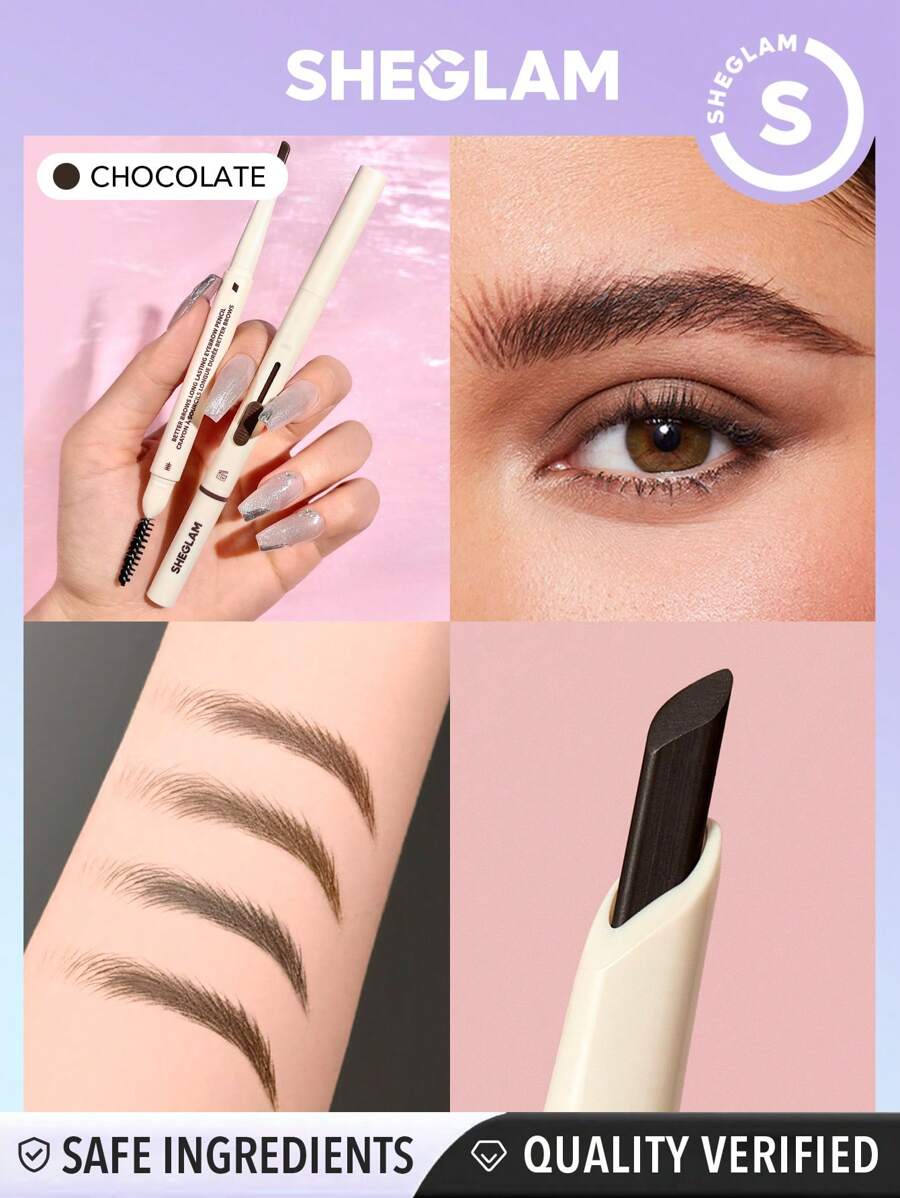 SHEGLAM قلم حواجب يدوم طويلاً من بيتر براوز - شوكولاتة